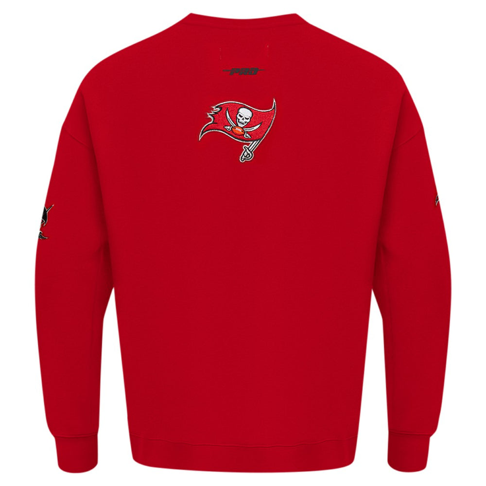Tampa Bay Buccaneers Pro Standard Turn It Up Drop Shoulder Pullover Sweatshirt - Red - NFL