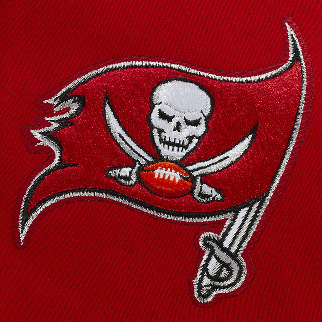 Tampa Bay Buccaneers Pro Standard Turn It Up Drop Shoulder Pullover Sweatshirt - Red - NFL