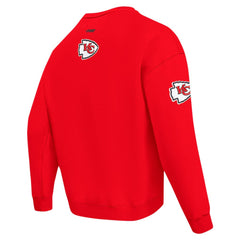 Kansas City Chiefs Pro Standard Turn It Up Drop Shoulder Pullover Sweatshirt - Red - NFL