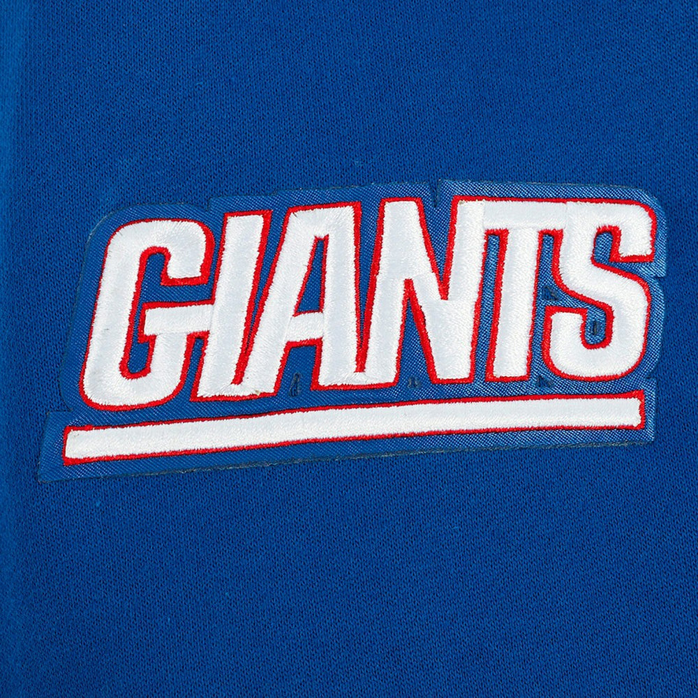 New York Giants Pro Standard Turn It Up Drop Shoulder Pullover Sweatshirt - Royal - NFL