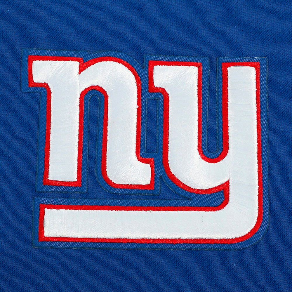 New York Giants Pro Standard Turn It Up Drop Shoulder Pullover Sweatshirt - Royal - NFL