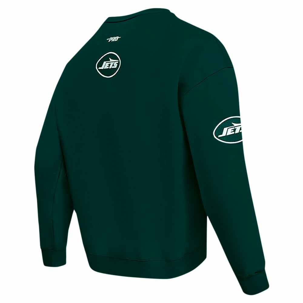 New York Jets Pro Standard Turn It Up Drop Shoulder Pullover Sweatshirt - Green - NFL