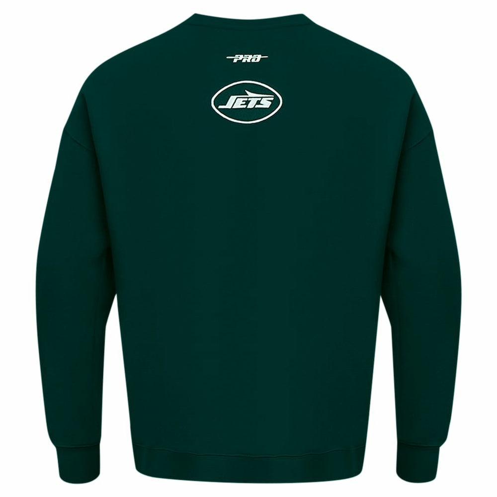 New York Jets Pro Standard Turn It Up Drop Shoulder Pullover Sweatshirt - Green - NFL
