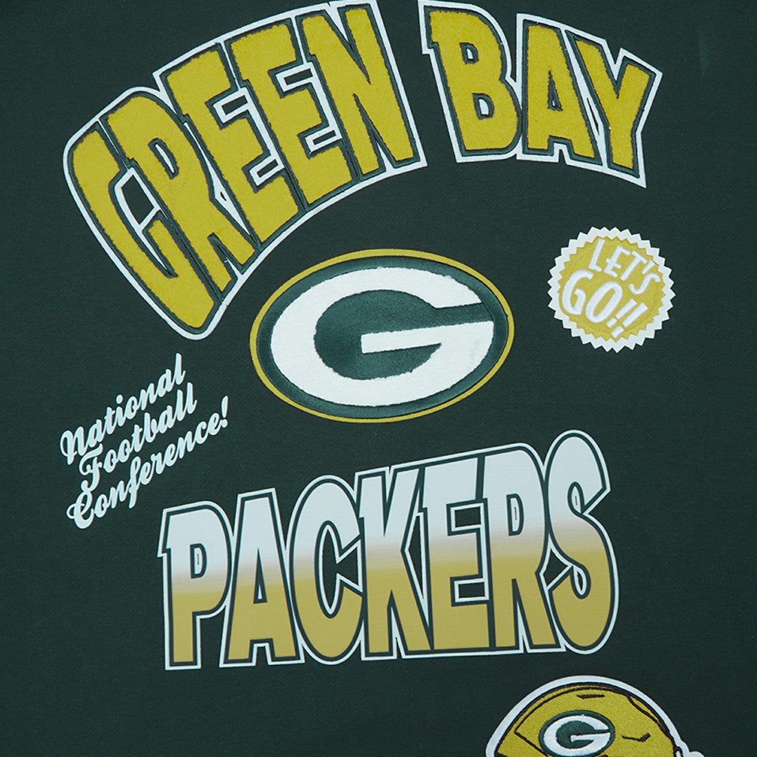 Green Bay Packers Pro Standard Turn It Up Drop Shoulder Pullover Sweatshirt - Green - NFL