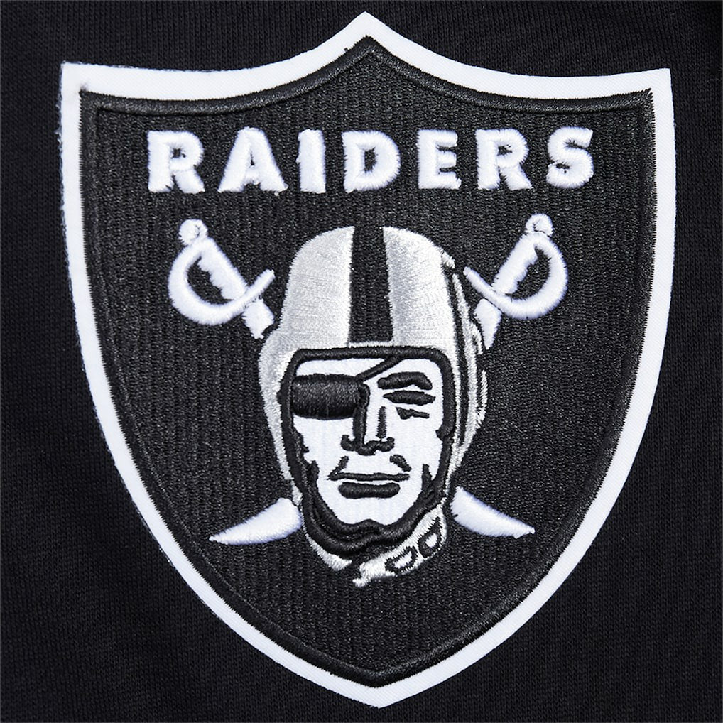 Las Vegas Raiders Pro Standard Turn It Up Drop Shoulder Pullover Sweatshirt - Black - NFL