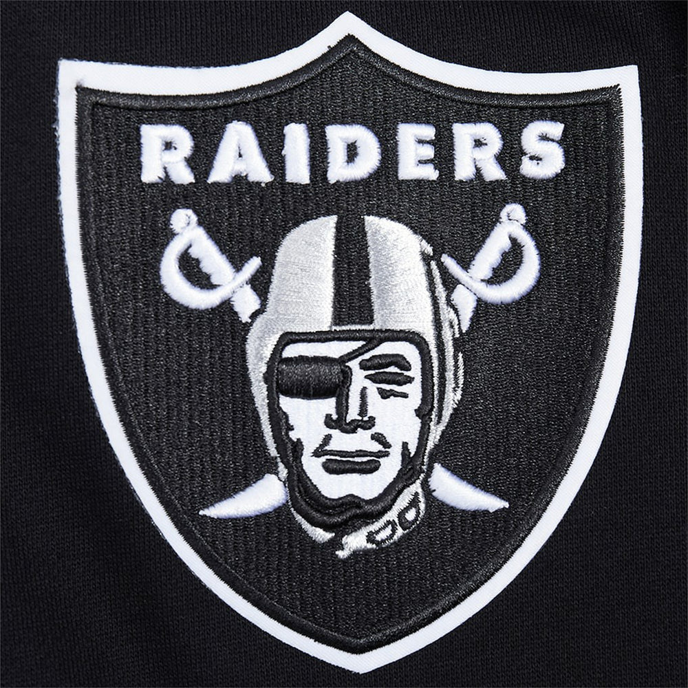 Las Vegas Raiders Pro Standard Turn It Up Drop Shoulder Pullover Sweatshirt - Black - NFL