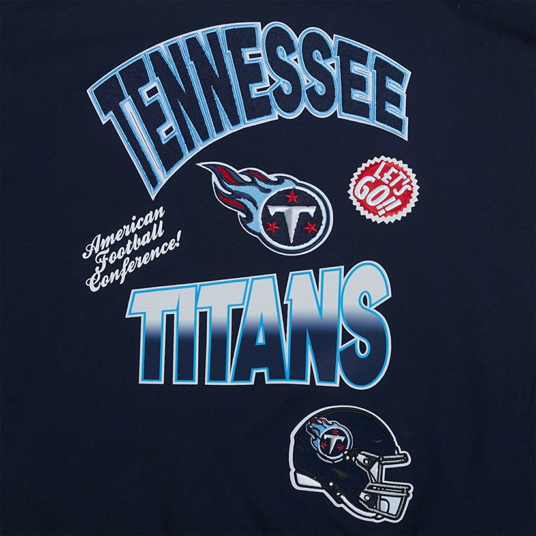 Tennessee Titans Pro Standard Turn It Up Drop Shoulder Pullover Sweatshirt - Navy - NFL