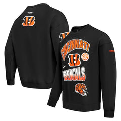 Cincinnati Bengals Pro Standard Turn It Up Drop Shoulder Pullover Sweatshirt - Black - NFL