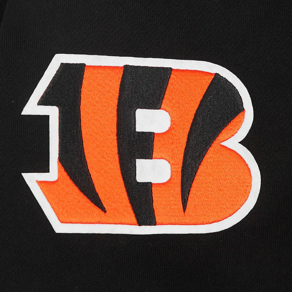 Cincinnati Bengals Pro Standard Turn It Up Drop Shoulder Pullover Sweatshirt - Black - NFL