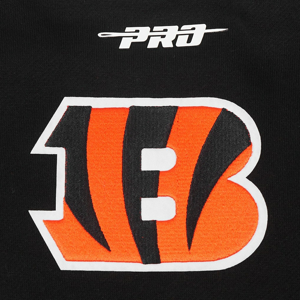 Cincinnati Bengals Pro Standard Turn It Up Drop Shoulder Pullover Sweatshirt - Black - NFL