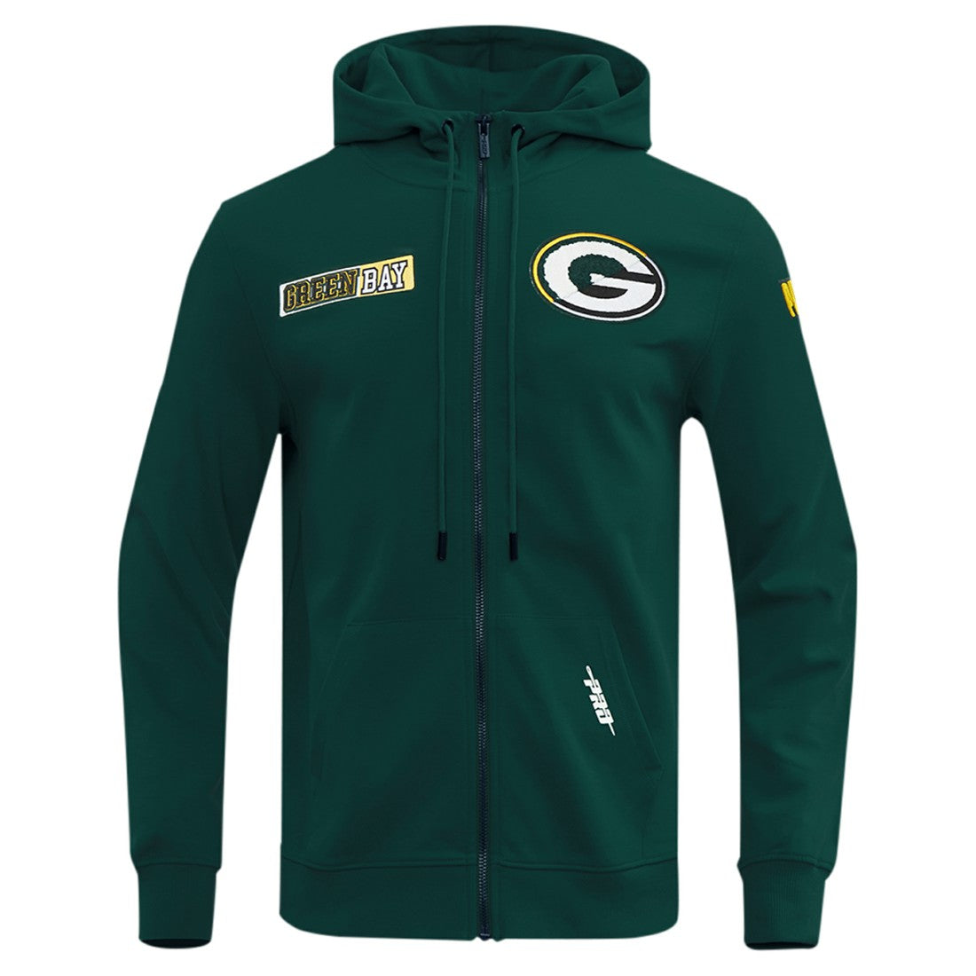Green Bay Packers Pro Standard Split Logo Double Knit Full-Zip Hoodie - Green - NFL