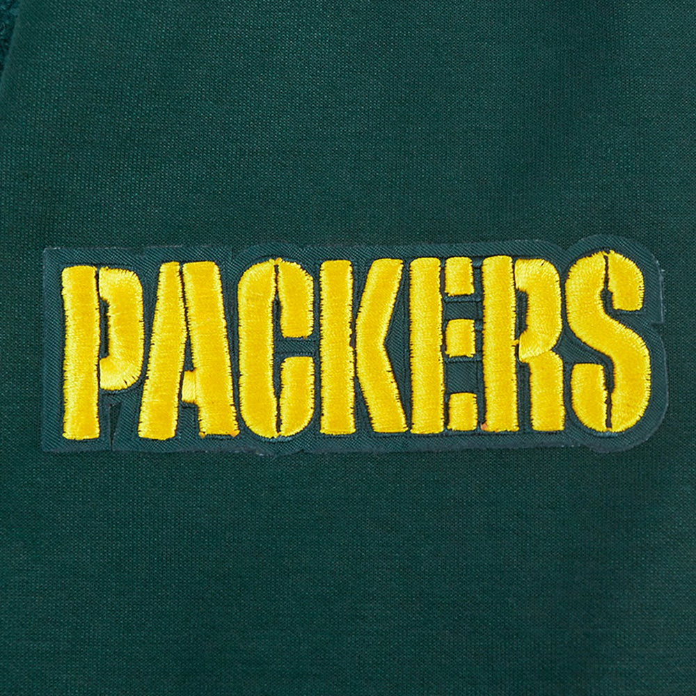 Green Bay Packers Pro Standard Split Logo Double Knit Full-Zip Hoodie - Green - NFL