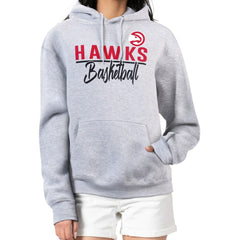 Atlanta Hawks G-III 4Her by Carl Banks Women's Graphics Fleece Pullover Hoodie Heather Gray