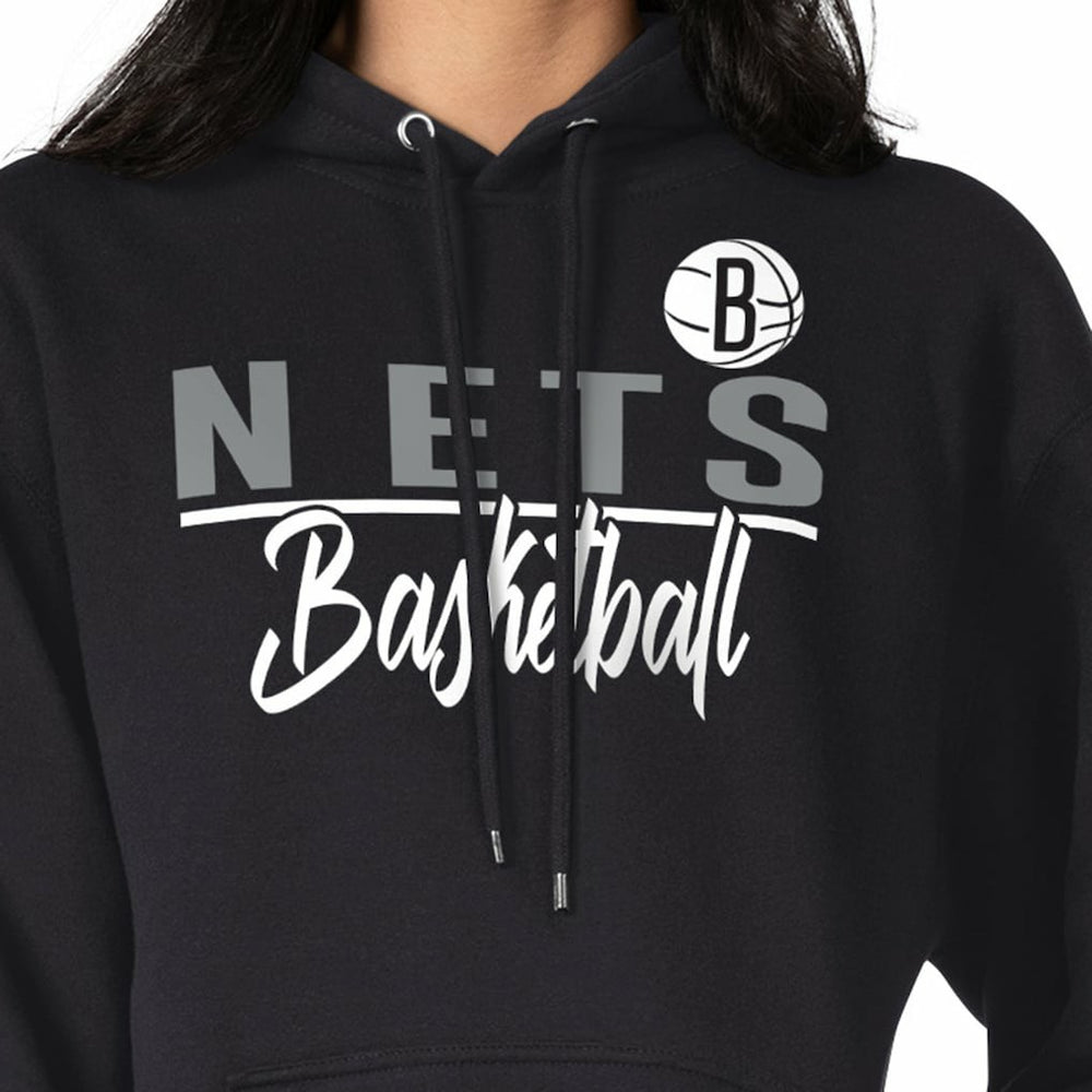 Brooklyn Nets G-III 4Her by Carl Banks Women's Graphics Fleece Pullover Hoodie Black