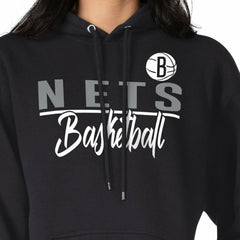 Brooklyn Nets G-III 4Her by Carl Banks Women's Graphics Fleece Pullover Hoodie Black