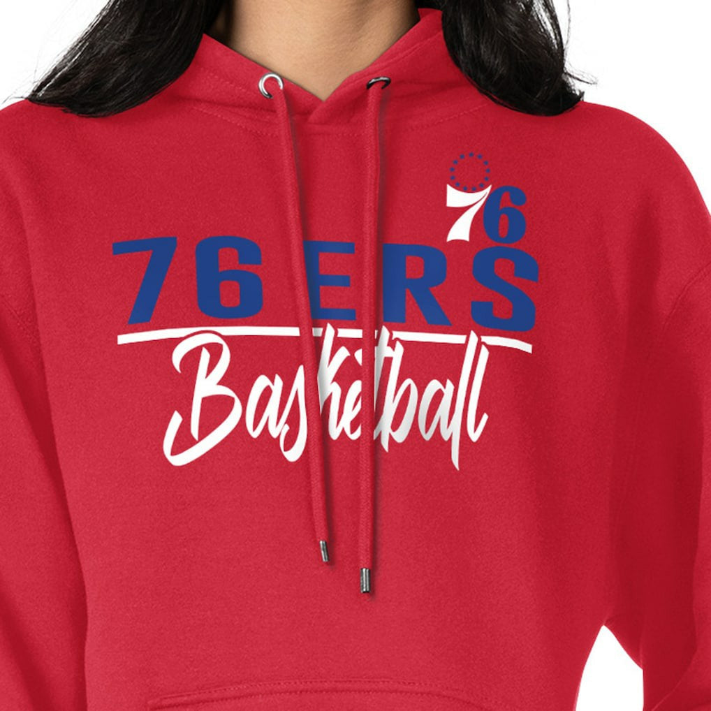 Philadelphia 76ers G-III 4Her by Carl Banks Women's Graphics Fleece Pullover Hoodie Red