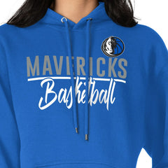 Dallas Mavericks G-III 4Her by Carl Banks Women's Graphics Fleece Pullover Hoodie Blue