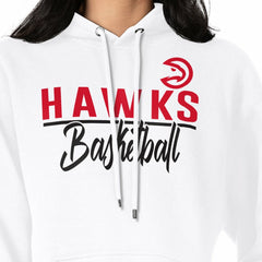 Atlanta Hawks G-III 4Her by Carl Banks Women's Graphics Fleece Pullover Hoodie White