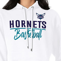 Charlotte Hornets G-III 4Her by Carl Banks Women's Graphics Fleece Pullover Hoodie White