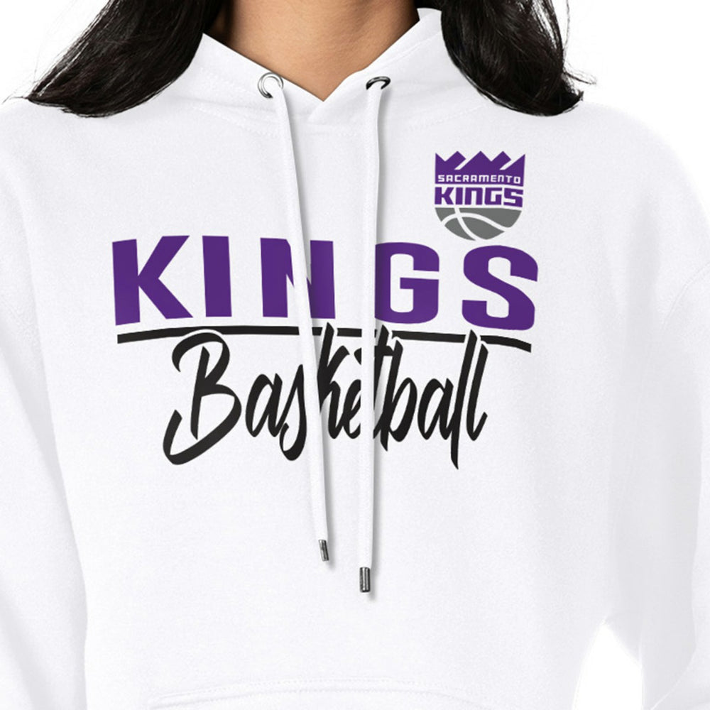 Sacramento Kings G-III 4Her by Carl Banks Women's Graphics Fleece Pullover Hoodie White