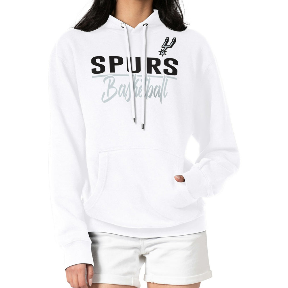 San Antonio Spurs G-III 4Her by Carl Banks Women's Graphics Fleece Pullover Hoodie White