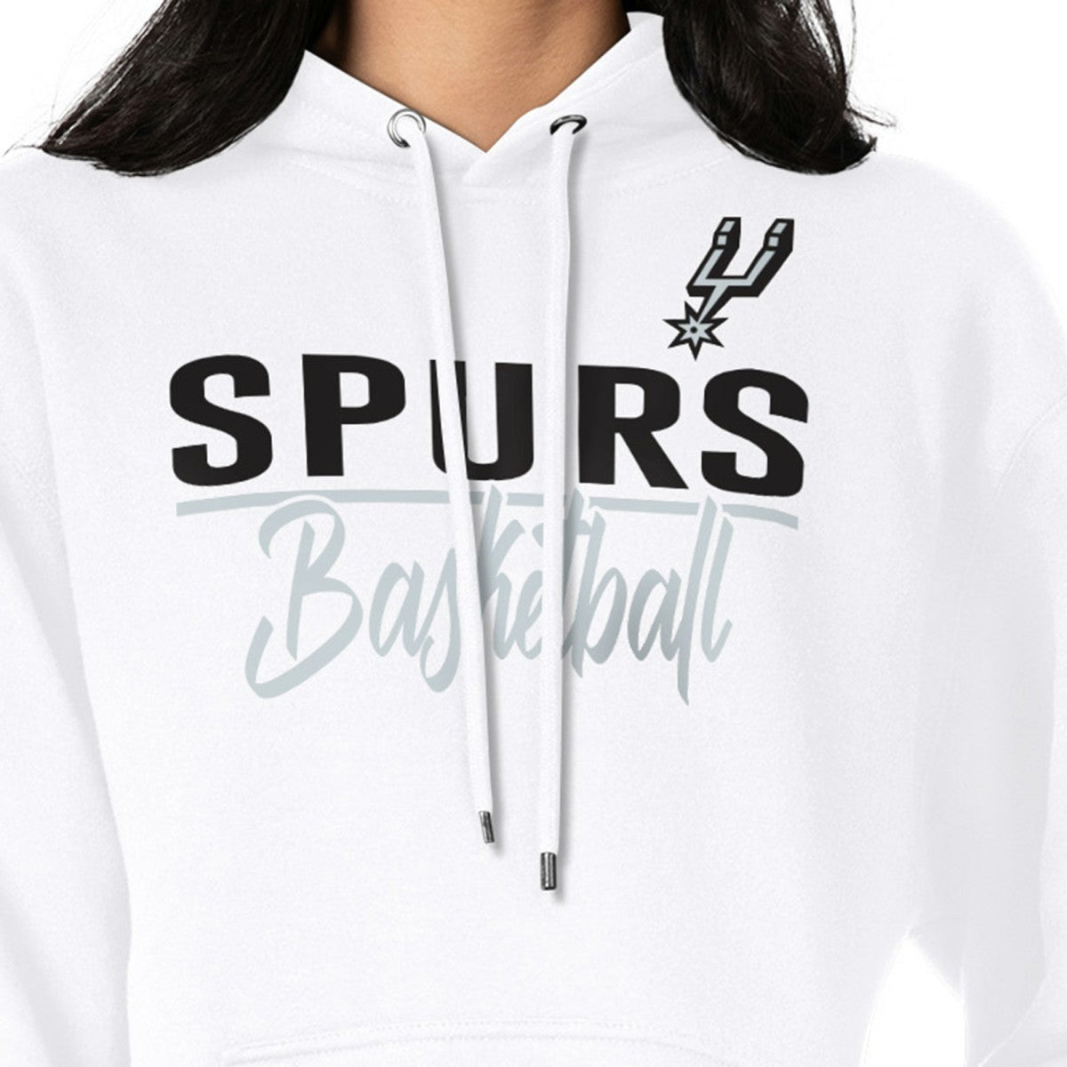 San Antonio Spurs G-III 4Her by Carl Banks Women's Graphics Fleece Pullover Hoodie White