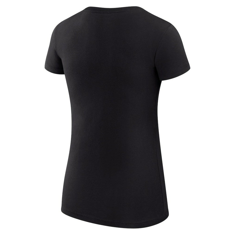 Golden State Warriors G-III 4Her by Carl Banks Women's Super-Slim Fit Lightweight Team Sport V-Neck T-Shirt Black