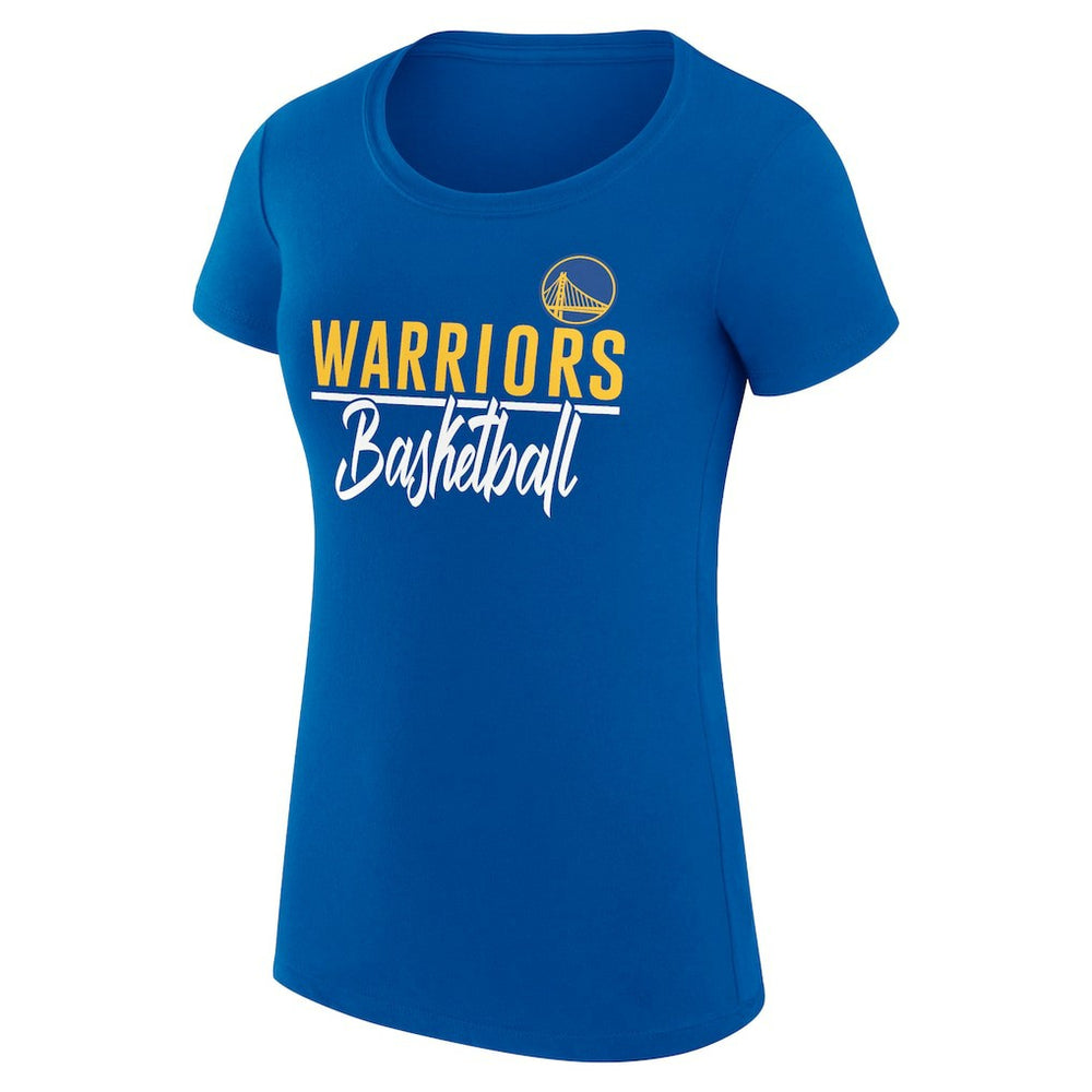Golden State Warriors G-III 4Her by Carl Banks Women's Super-Slim Fit Lightweight Team Sport V-Neck T-Shirt Royal