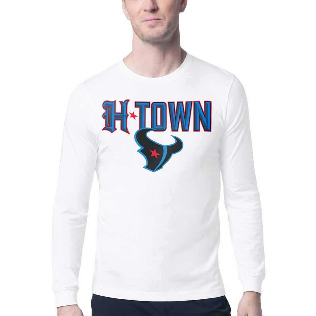 Houston Texans Starter H-Town Graphic Long Sleeve T-Shirt - White - NFL