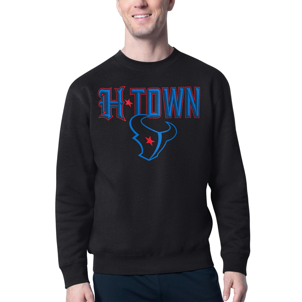 Houston Texans Starter H-Town Graphic Fleece Pullover Sweatshirt - Black - NFL