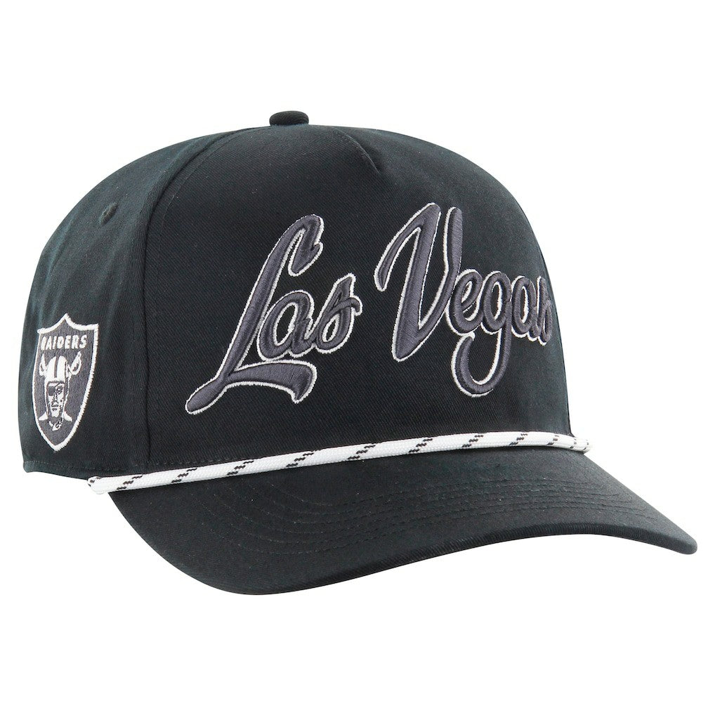 Las Vegas Raiders '47 Overhand Speckle Hitch Adjustable Hat - Black - 47 brand
