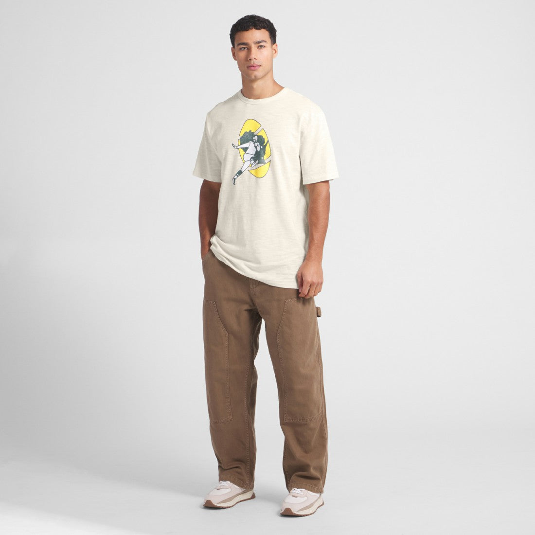 Green Bay Packers Slub T-Shirt - Cream - Fanatics