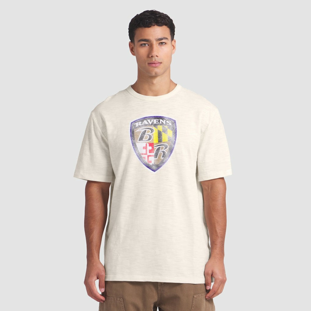 Baltimore Ravens Slub T-Shirt - Cream - Fanatics