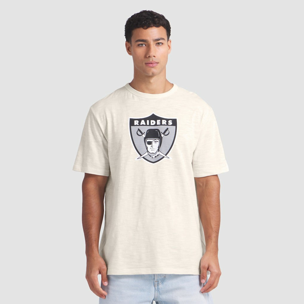 Las Vegas Raiders Slub T-Shirt - Cream - Fanatics