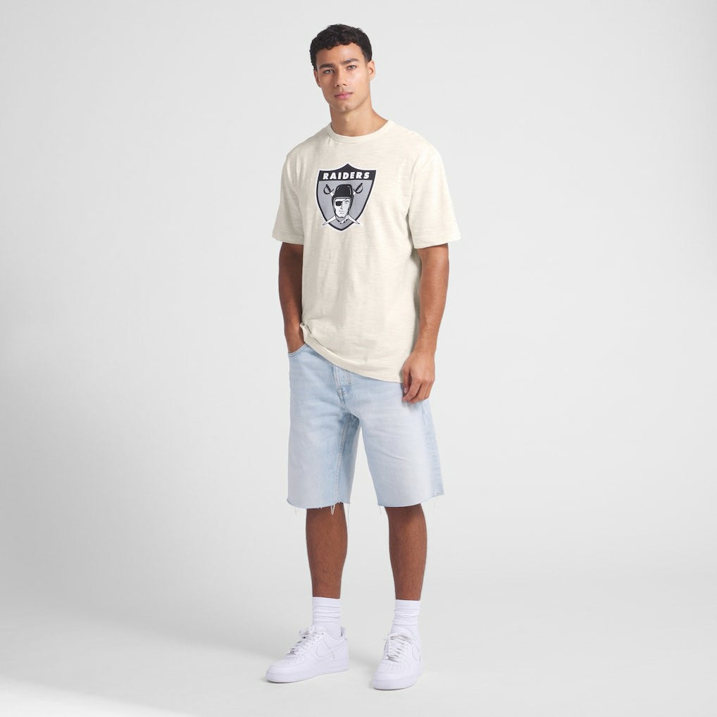 Las Vegas Raiders Slub T-Shirt - Cream - Fanatics
