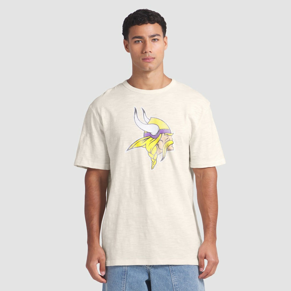 Minnesota Vikings Slub T-Shirt - Cream - Fanatics