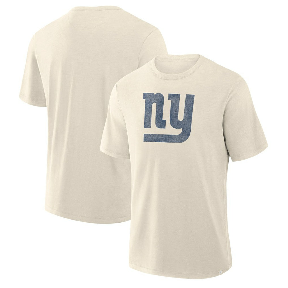 New York Giants Slub T-Shirt - Cream - Fanatics