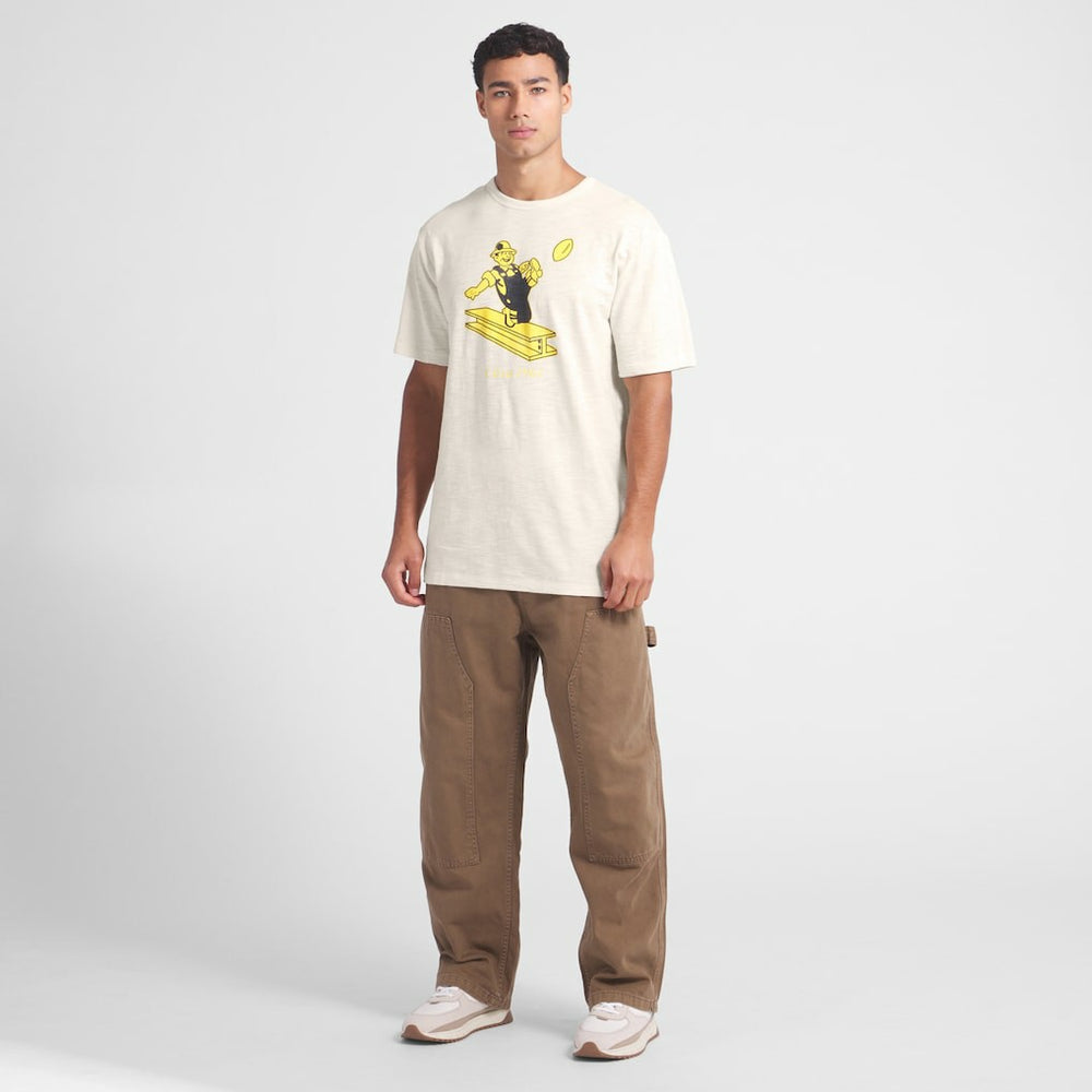 Pittsburgh Steelers Slub T-Shirt - Cream - Fanatics