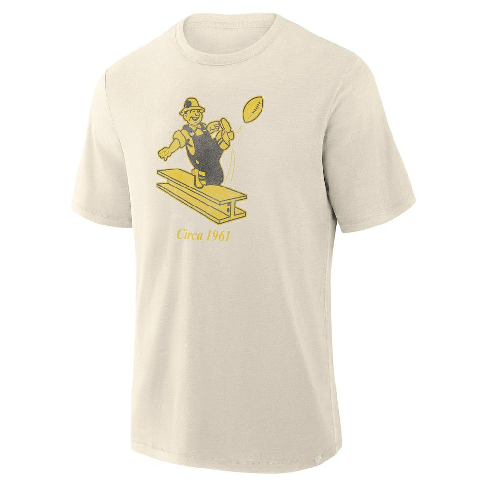 Pittsburgh Steelers Slub T-Shirt - Cream - Fanatics