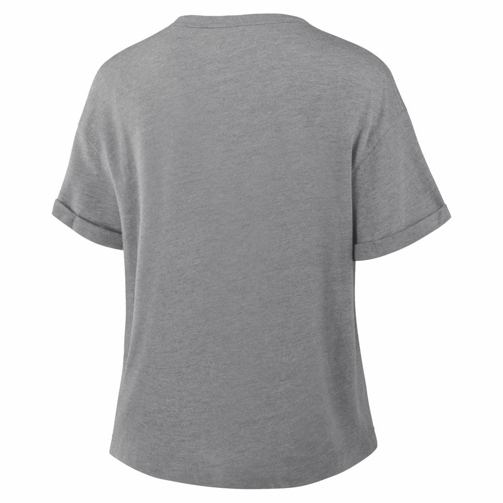 Green Bay Packers Women's Swing Pass Tri-Blend Boxy T-Shirt - Heather Gray - Fanatics