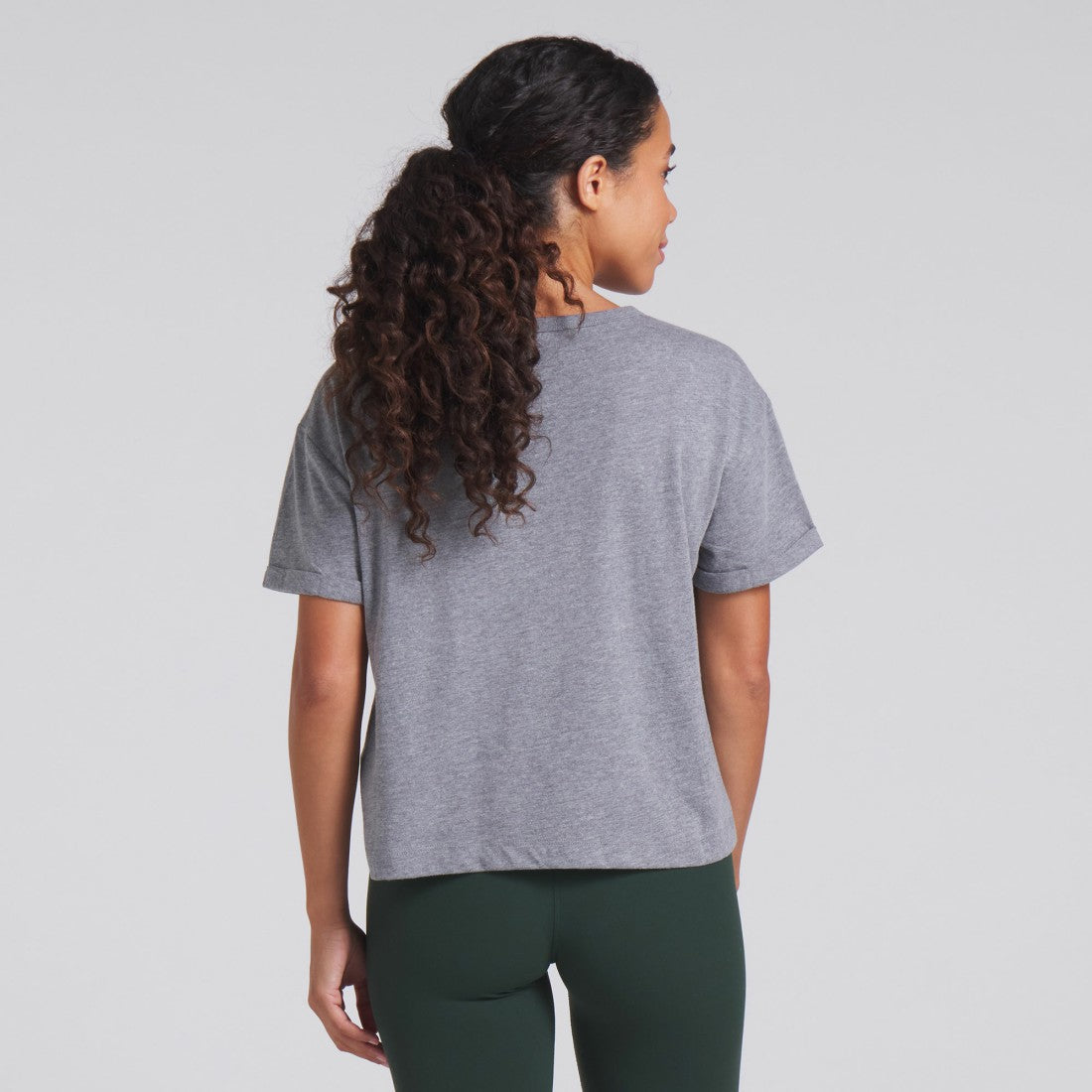 Green Bay Packers Women's Swing Pass Tri-Blend Boxy T-Shirt - Heather Gray - Fanatics