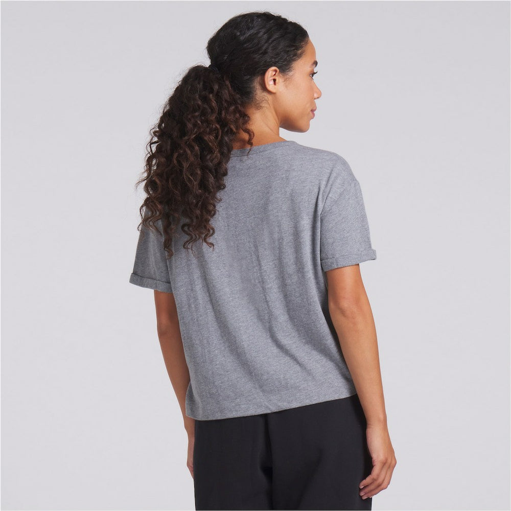 Pittsburgh Steelers Women's Swing Pass Tri-Blend Boxy T-Shirt - Heather Gray - Fanatics