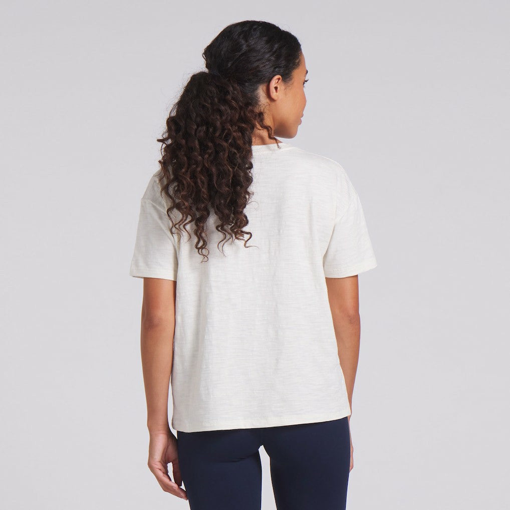 Chicago Bears Women's Trick Play Slub Boxy T-Shirt - Cream - Fanatics