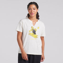 Pittsburgh Steelers Women's Trick Play Slub Boxy T-Shirt - Cream - Fanatics