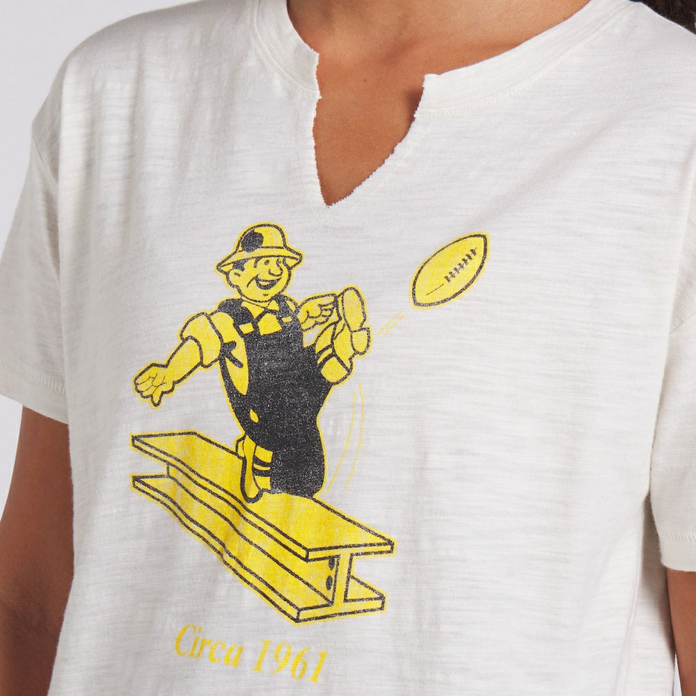 Pittsburgh Steelers Women's Trick Play Slub Boxy T-Shirt - Cream - Fanatics