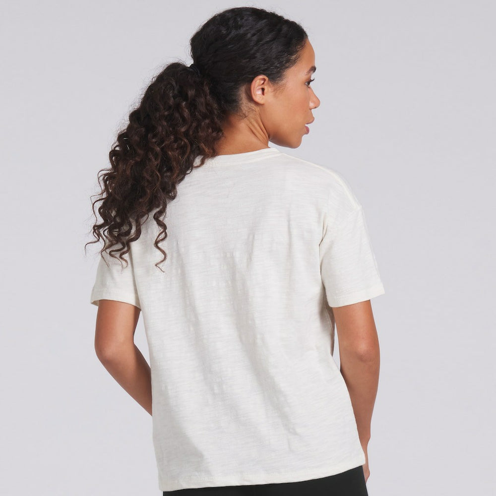Las Vegas Raiders Women's Trick Play Slub Boxy T-Shirt - Cream - Fanatics