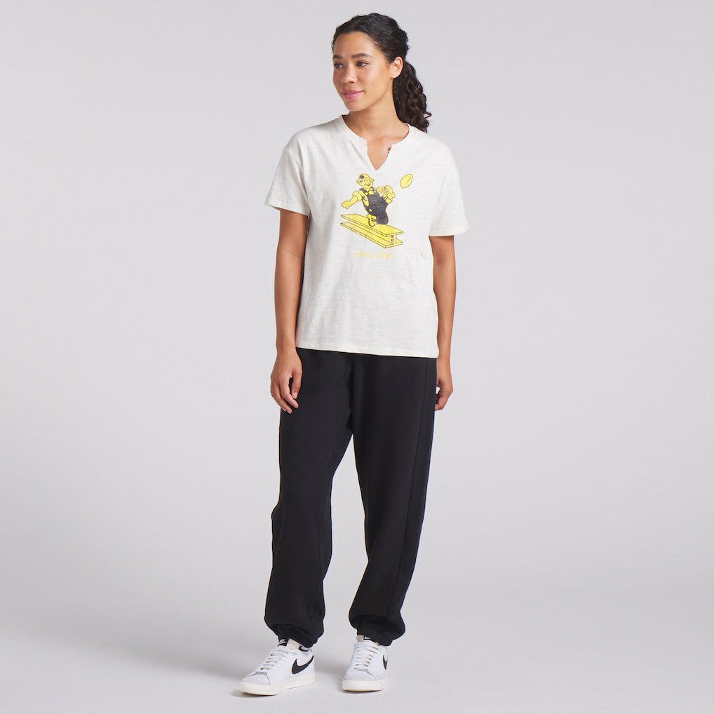 Green Bay Packers Women's Trick Play Slub Boxy T-Shirt - Cream - Fanatics
