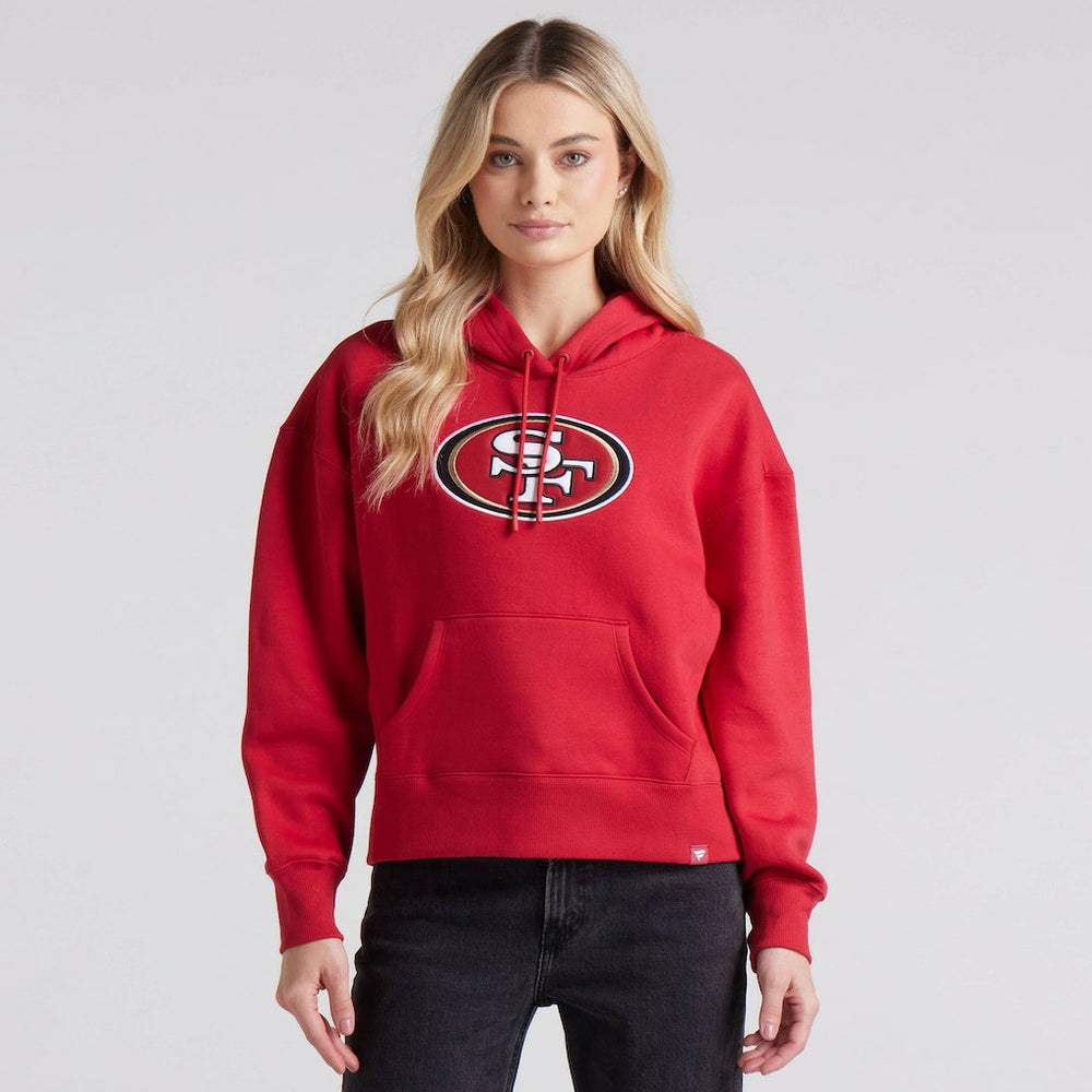 San Francisco 49ers Women's Legacy Fleece Pullover Hoodie - Scarlet - Fanatics