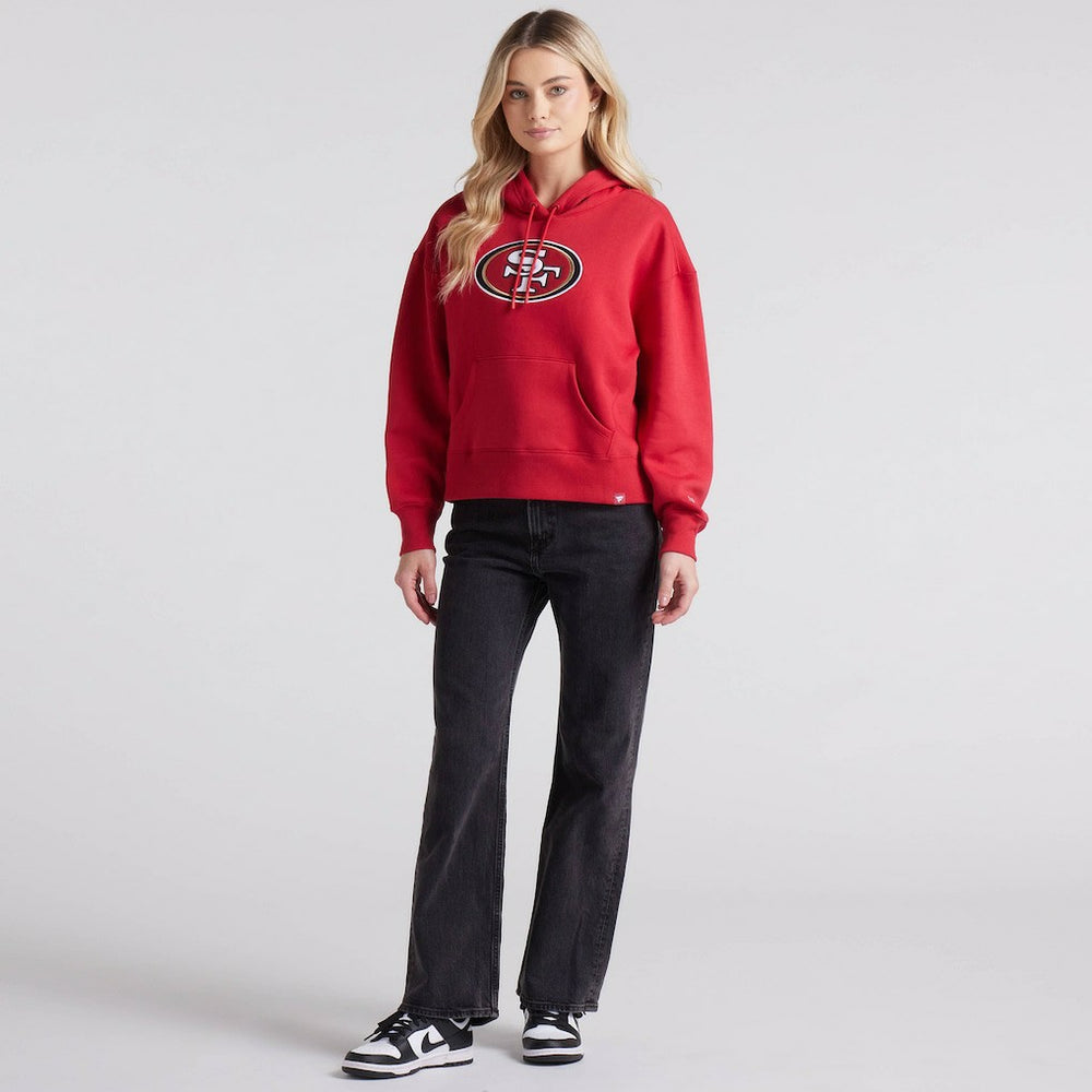 San Francisco 49ers Women's Legacy Fleece Pullover Hoodie - Scarlet - Fanatics