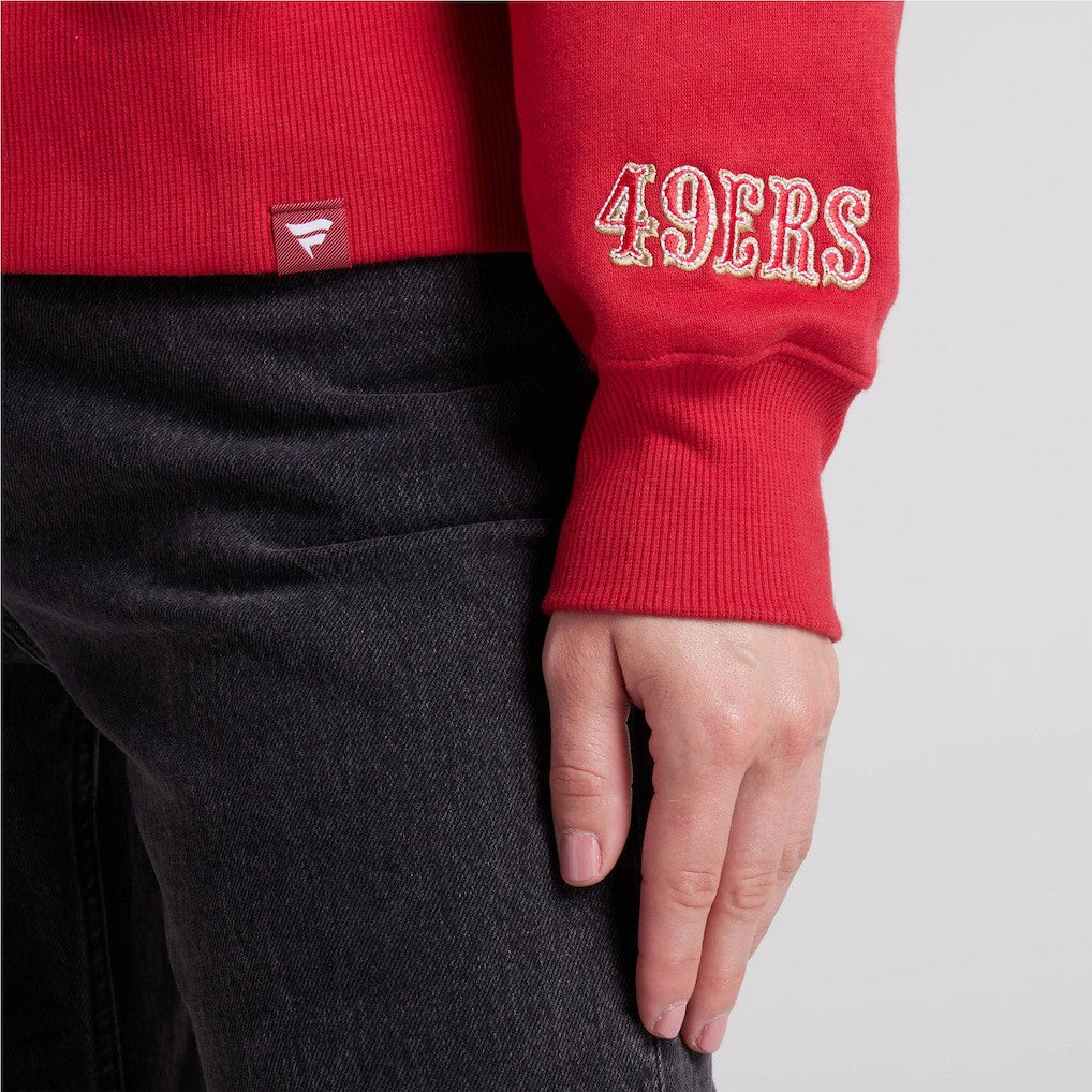 San Francisco 49ers Women's Legacy Fleece Pullover Hoodie - Scarlet - Fanatics